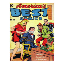 Vintage comic strips - post card