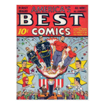 Vintage comic strips - post card