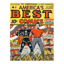 Vintage comic strips - postcard