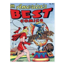 Vintage comic strips - postcard