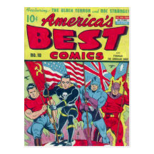 Vintage comic strips - postcard