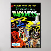 Vintage comic strips - poster