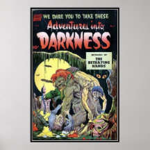 Vintage comic strips - poster