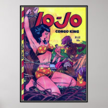Vintage comic strips - poster