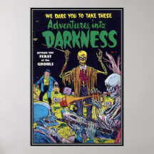 Vintage comic strips - poster