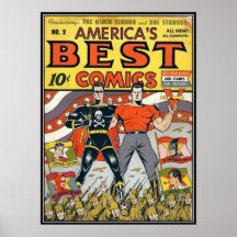 Vintage comic strips - print