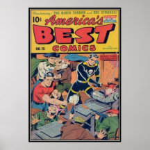 Vintage comic strips - print