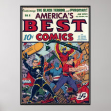 Vintage comic strips - print