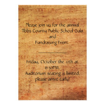 Vintage Composer Custom Invitations 5 x 7