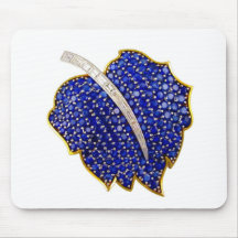 Vintage Costume Jewellery Rhinestones Diamonds Mousemat