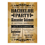 Vintage Country Bachelor Party Invitation