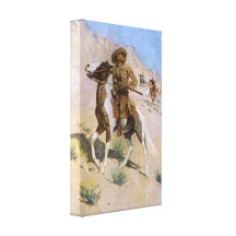 Vintage Cowboy, The Scout by Remington Gallery Wrap Canvas