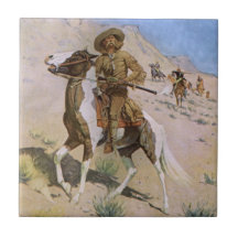 Vintage Cowboy, The Scout by Remington Tile