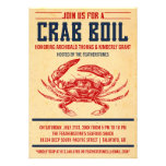 Vintage Crab Boil Party Invitations