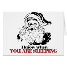 Vintage Creepy Santa Greeting Cards