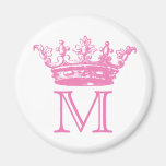 Vintage Crown Monogram Fridge Magnets