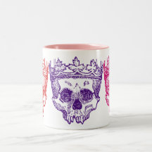 Vintage Crowned Skulls Mug