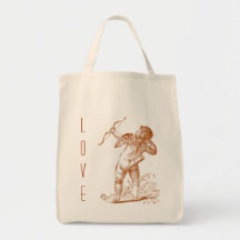 Vintage Cupid Canvas Bags