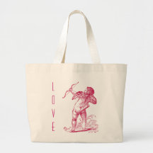 Vintage Cupid Tote Bags
