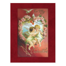 Vintage Cupids Valentine Postcard