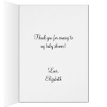 Vintage Cute Baby on Phone Puppy Dog Thank You Card