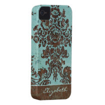 Vintage Damask Pattern with Area for Name casemate cases