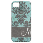 Vintage Damask Pattern with Monogram