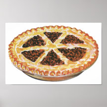 Vintage Dessert; Pecan Pie Posters