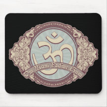 Vintage Devanagari OM Logo Mousepad