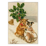 Vintage Dogs, Christmas Card