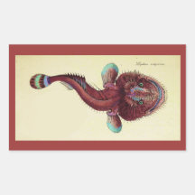 vintage dragonfish sticker
