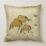 Vintage Dreamy Camels  Boho Mojo Pillow