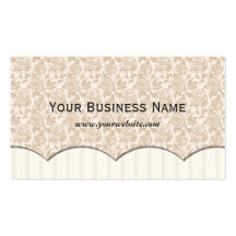 Vintage Dusty Rose Patterns Business Card