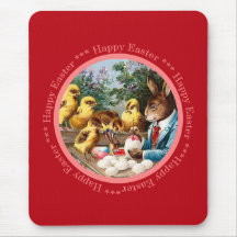 Vintage Easter Bunny Mousepad