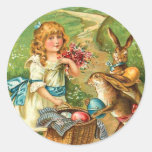 Vintage Easter Bunny Stickers