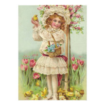 Vintage Easter Custom Invite