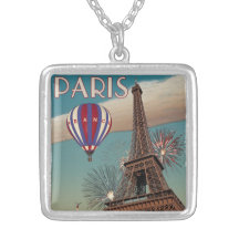 Vintage Eiffel Tower - 18x24 Pendants