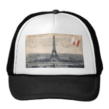 Vintage Eiffel Tower Mesh Hat
