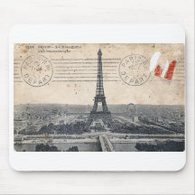 Vintage Eiffel Tower Mousepads