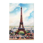 vintage eiffel tower paris  canvas print