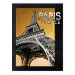 vintage eiffel tower post card