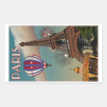 Vintage Eiffel Tower Rectangle Stickers