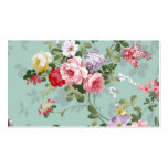 Vintage Elegant Pink Red Roses Pattern Business Card Templates