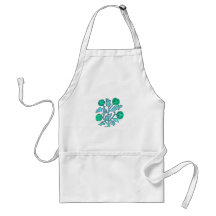 Vintage Embroidery Style Flowers Aprons