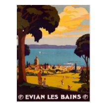 Vintage Évian-les-Bains, Rhône-Alpes, France -