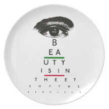 Vintage Eye Chart Gifts Dinner Plates