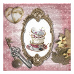 Vintage Fantasy Tea Party Bridal Shower Invitation