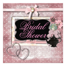 Vintage Fantasy Tea Party Bridal Shower Invitation