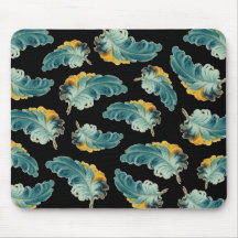 Vintage Feathers Mouse Mats