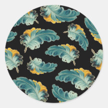 Vintage Feathers Stickers